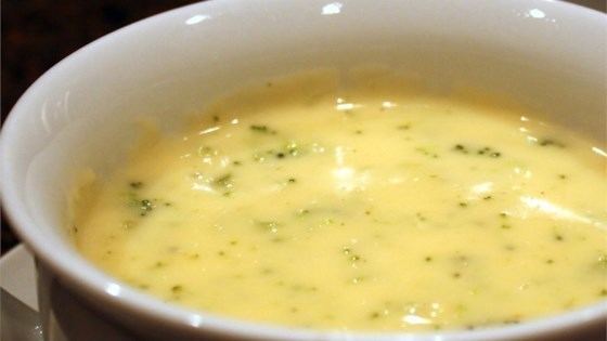 Cheese soup Broccoli Cheese Soup Recipe Allrecipescom