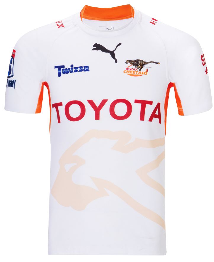 Cheetahs (rugby union) Toyota Central Cheetahs 2016 Super Rugby Puma Home amp Away Shirts