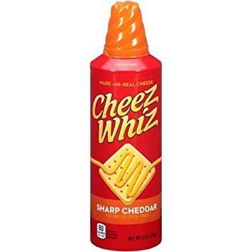 Cheez Whiz Amazoncom Kraft CheezWhiz Sharp Cheddar Cheese Snack 8oz