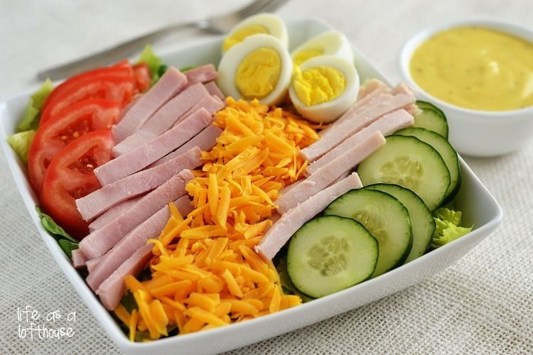 Chef salad Chef Salad with Honey Mustard Dressing
