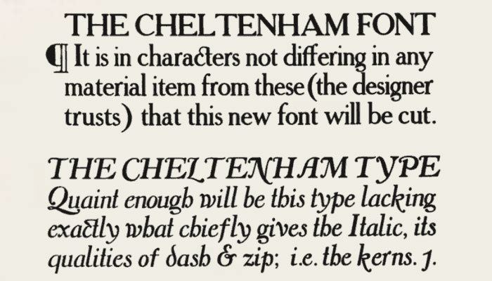 Cheltenham (typeface) Know your type Cheltenham idsgn a design blog