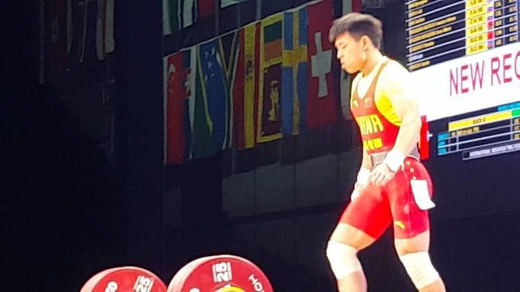 Chen Lijun IWF Houston 2015 Lijun Chen Clean and Jerk 183 kg Men 62 kg YouTube