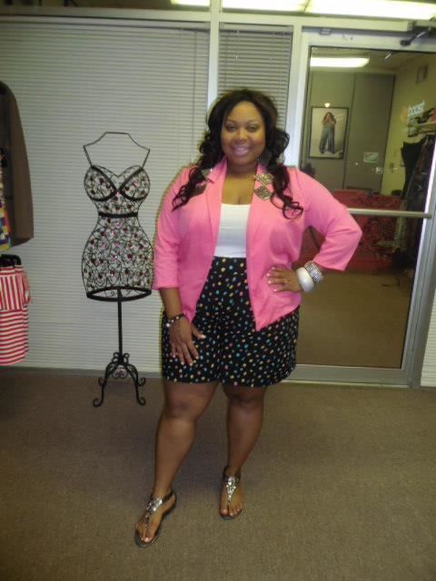 Chenese Lewis Full Figured Fever Polka Dot Fun with Chenese Lewis