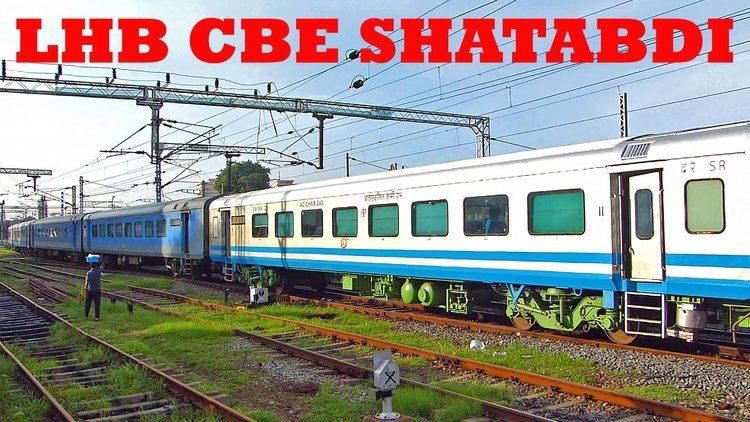 Chennai Central–Coimbatore Shatabdi Express FIRST TIME EVER Coimbatore Shatabdi Express with LHB Coaches Departs