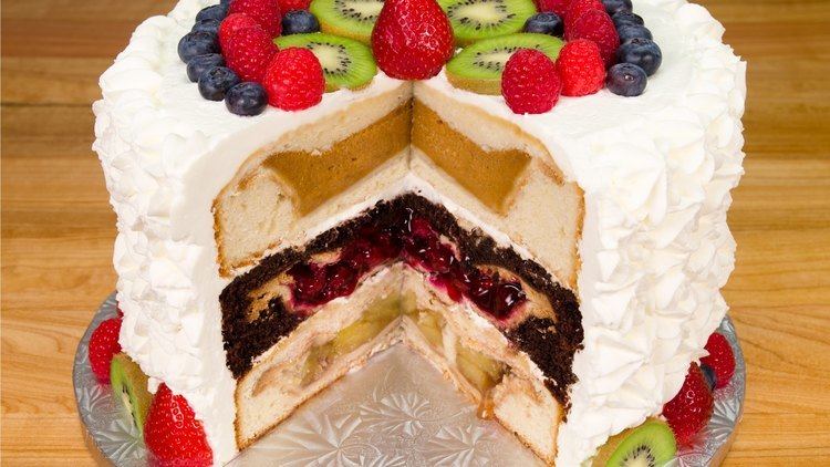 Cherpumple Cherpumple Triple Layer Pie in a Cake from Cookies Cupcakes and