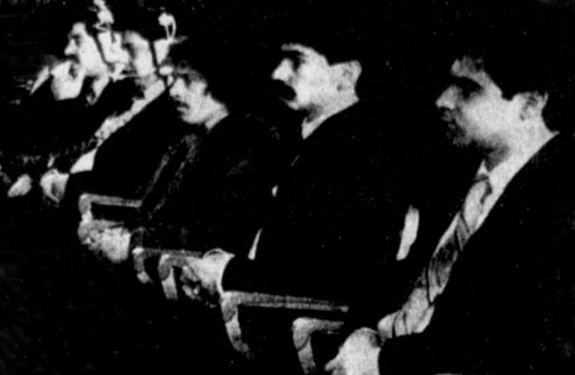 Six men being accused in the trial