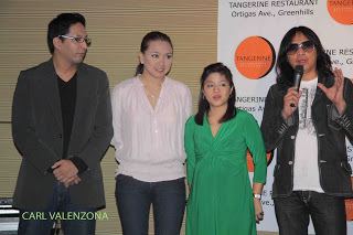 Paolo Bediones, Cheryl Cosim, Cheri Mercado, and a man beside them holding a microphone