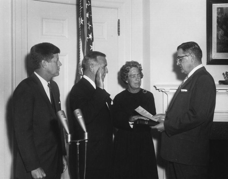 Chester Bowles AR6940B Chester Bowles is Sworn in as President John F