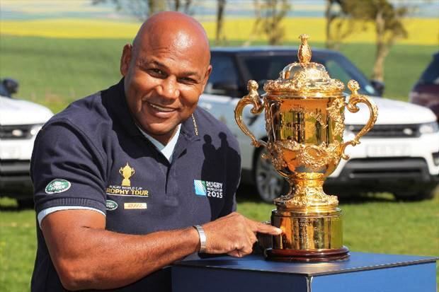 Chester Williams South African icon Chester Williams teaching rugby in