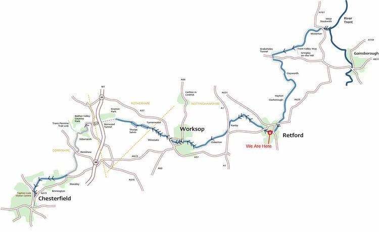 Chesterfield Canal Retford Mariners Boat Club gt Chesterfield Canal Map