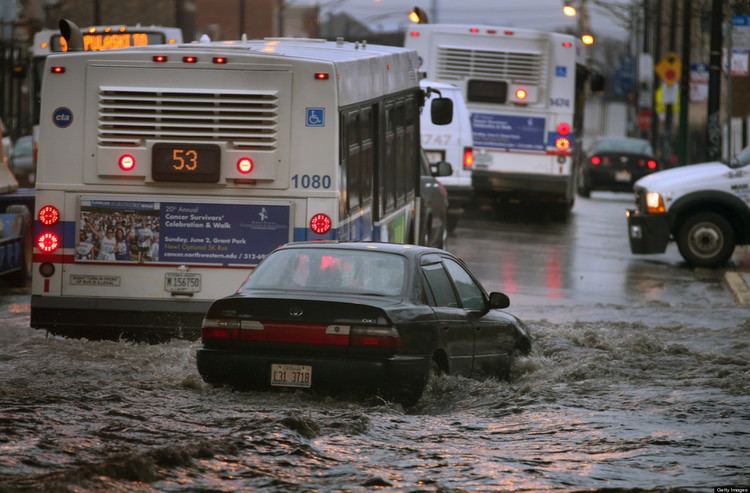 Chicago flood Chicago Flooding Heavy Rain Storm Prompts State Of Emergency Road