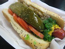 Chicago-style hot dog httpsuploadwikimediaorgwikipediacommonsthu