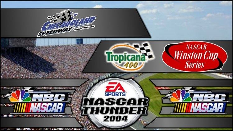 Chicagoland 400 Let39s Play NASCAR Thunder 2004 PS2 Race 1836 Tropicana 400