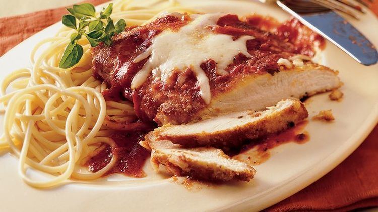 Chicken parmigiana Skillet Chicken Parmigiana recipe from Betty Crocker