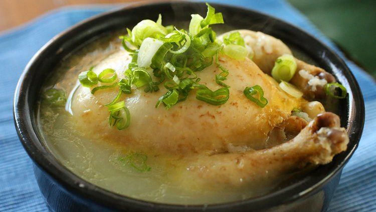 Chicken soup Ginseng Chicken Soup Samgyetang YouTube