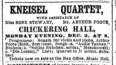 Chickering Hall, Boston (1883)