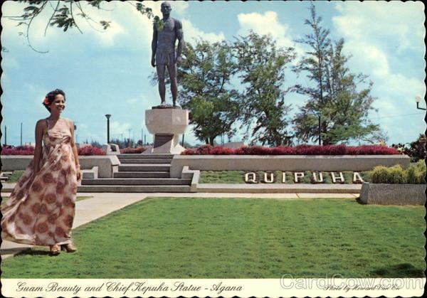 Chief Kepuha Guam Beauty and Chief Kepuha Statue Agana GU Guam