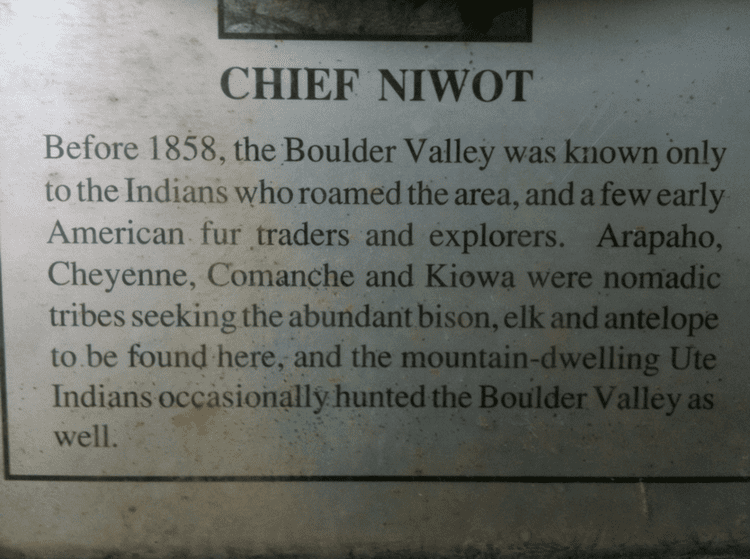 Chief Niwot You under the spell of Boulder Colorado39s Chief Niwot