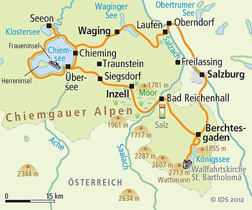 Chiemgau 3lake tour in Chiemgau Velociped