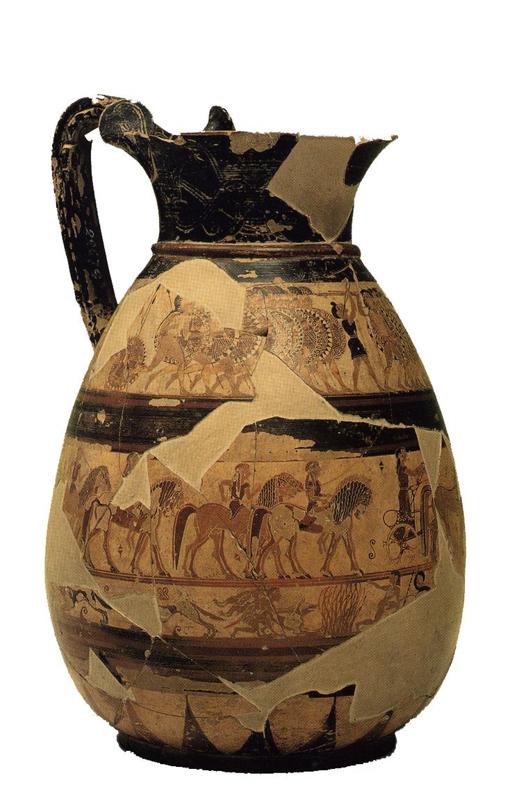 Chigi vase Greek vases 800300 BC key pieces The Classical Art Research Centre