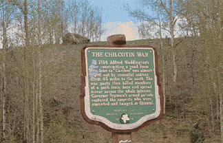 Chilcotin War We do not know his name Klatsassin and the Chilcotin War