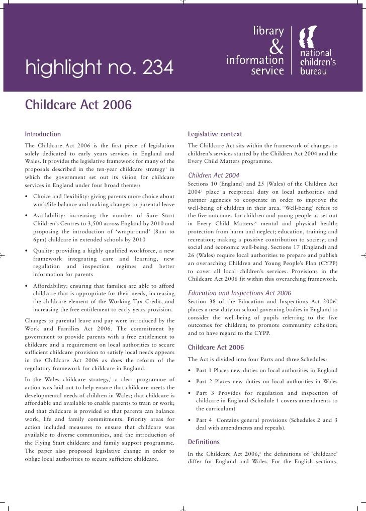 Childcare Act 2006 httpsimageslidesharecdncomchildcareact20061