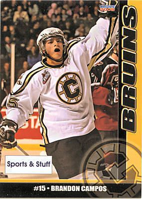 Chilliwack Bruins Chilliwack Bruins 200708 Hockey Card Checklist at hockeydbcom