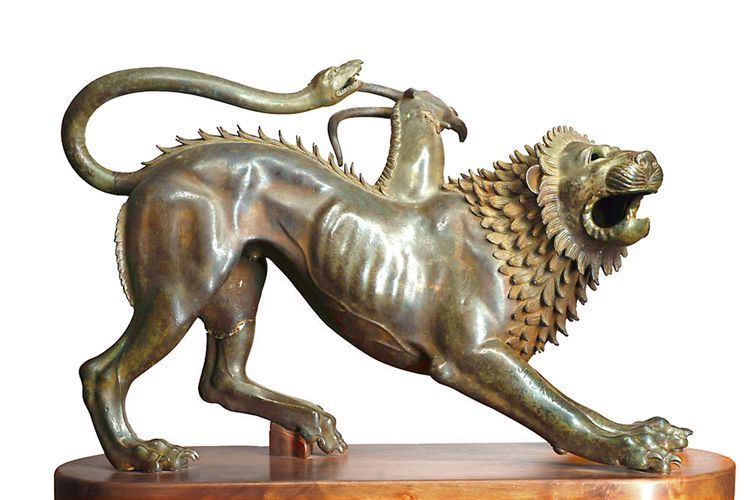 Chimera of Arezzo Chimera of Arezzo Etruscan bronze 5th Century BC Ruins of