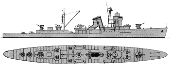 Chinese cruiser Ping Hai exChinese small cruisers Ioshima 1932 1936 1944 Imperial