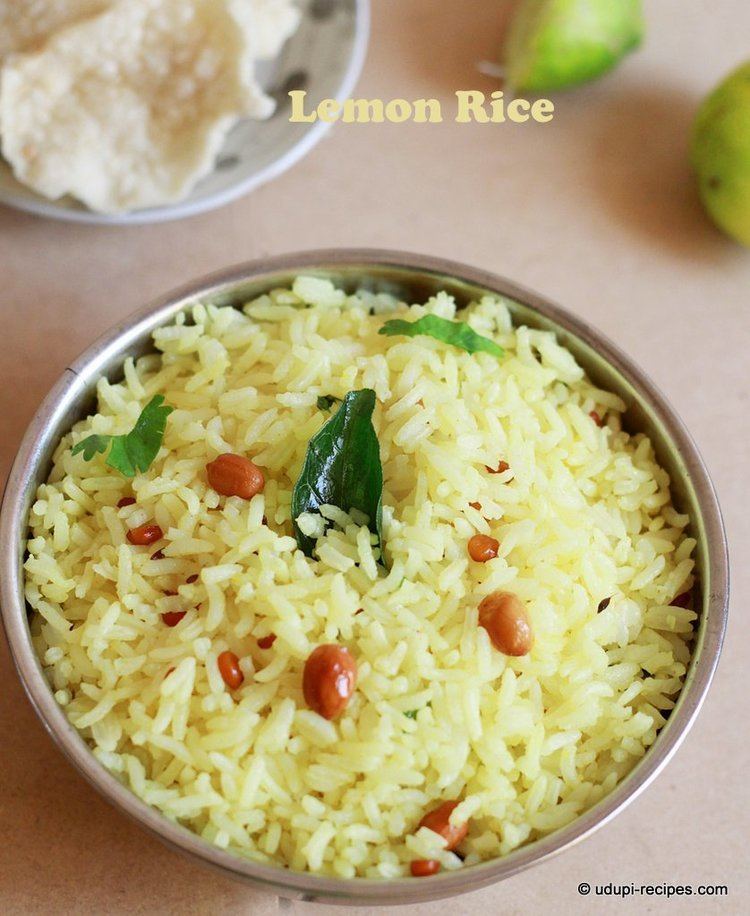Chitranna Lemon Rice Recipe Chitranna Recipe Udupi Recipes