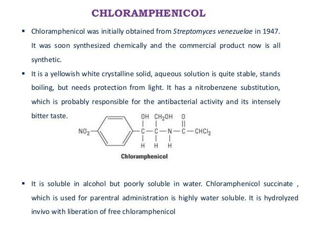 Chloramphenicol Antibiotics chloramphenicol and macrolides