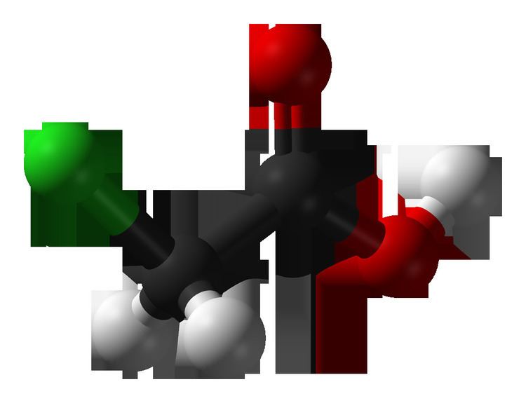 Chloroacetic acid FileChloroaceticacid3Dballspng Wikimedia Commons