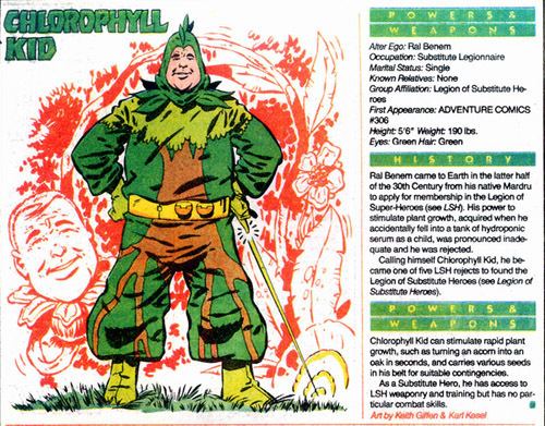 Chlorophyll Kid The Legion of Super Bloggers Who39s Who Chlorophyll Kid