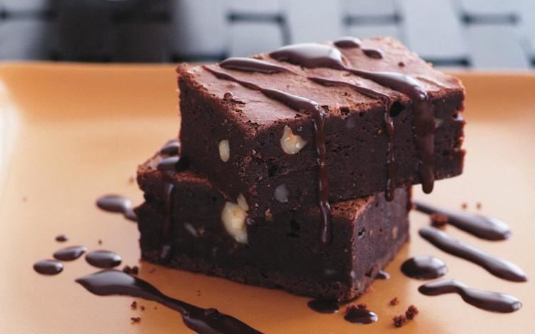 Chocolate brownie Chocolate brownie with warm chocolate sauce recipe Food To Love