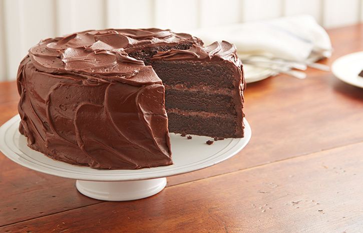 Chocolate cake Hershey39s Kitchens quotPERFECTLY CHOCOLATEquot Chocolate Cake