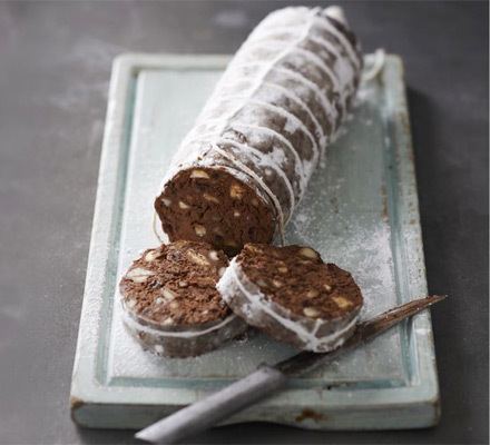 Chocolate salami Prosecco chocolate salami BBC Good Food