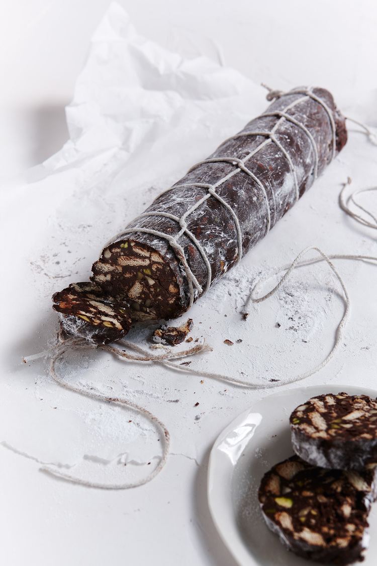 Chocolate salami Chocolate Salame Nigella39s Recipes Nigella Lawson