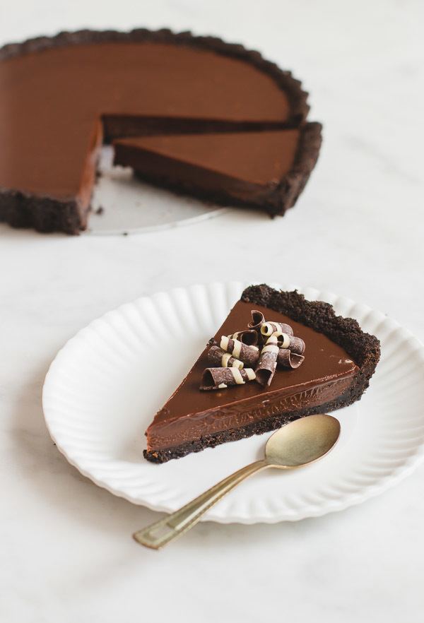 Chocolate tart NoBake Chocolate Tart Pretty Simple Sweet