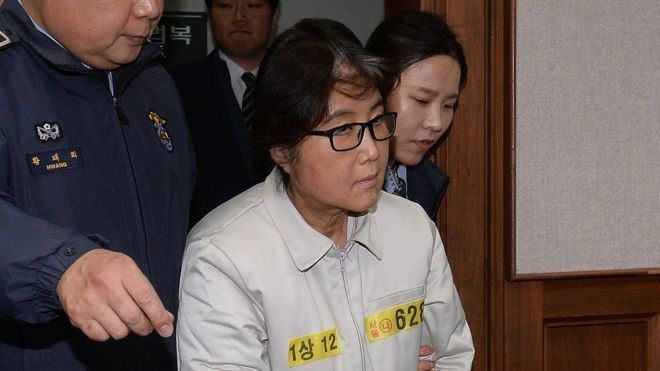 Choi Soon-sil South Korea corruption suspect Choi Soonsil in court BBC News