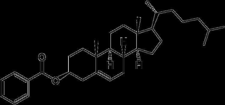 Cholesteryl benzoate httpsuploadwikimediaorgwikipediacommons99