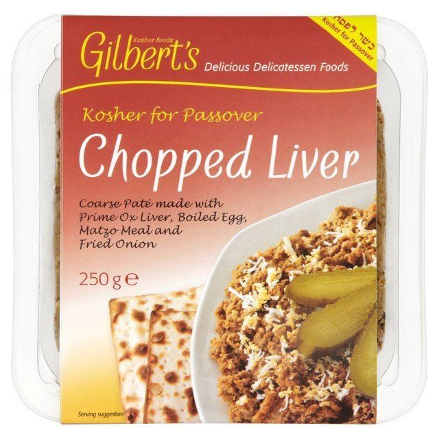 Chopped liver Gilbert39s Kosher Coarse Chopped Liver Pate 250g from Ocado