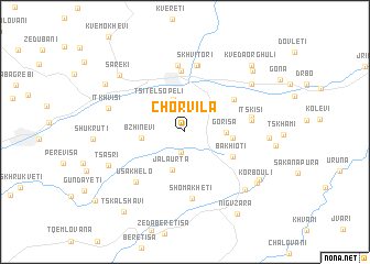 Chorvila Chorvila Georgia map nonanet