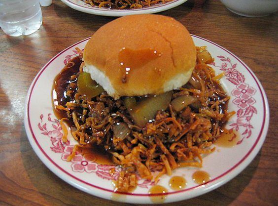 Chow mein sandwich So this is a quotchow mein sandwichquot served in Fall River MA This