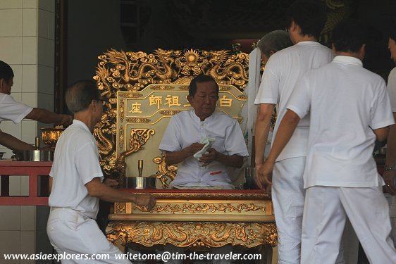 Chow Yam-nam White Dragon King Temple Bai Long Wang Chonburi Thailand