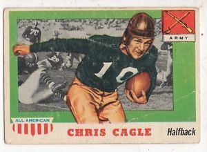 Chris Cagle (American football) 1955 Topps All American Football Card 95 Chris CagleArmy eBay