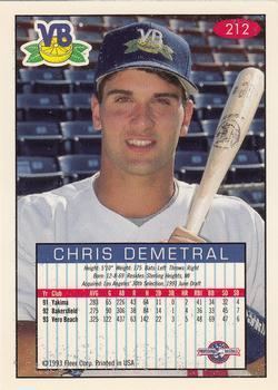 Chris Demetral (baseball) Chris Demetral Gallery The Trading Card Database