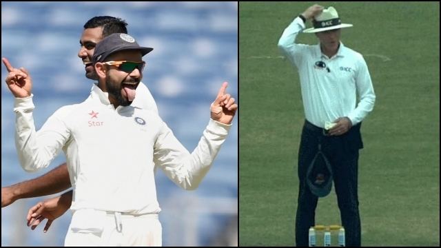 Chris Gaffaney WATCH INDvAUS Umpire Gaffaney gives Pujara Out and then