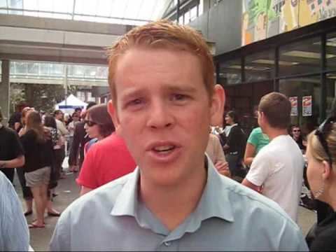 Chris Hipkins Grant and Chris Hipkins at Victoria University Clubs Day YouTube