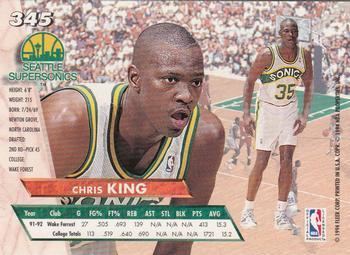 Chris King (basketball) Chris King Gallery The Trading Card Database