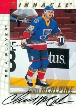 Chris McAlpine Chris McAlpine autographed Hockey Card St Louis Blues 1998